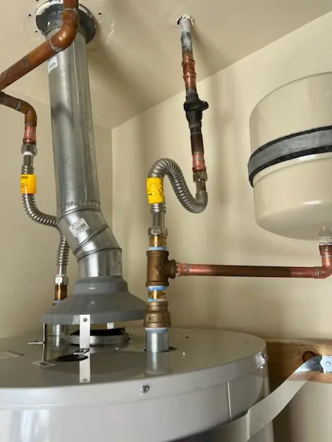Water heater installation and plumbing repair in James Landing